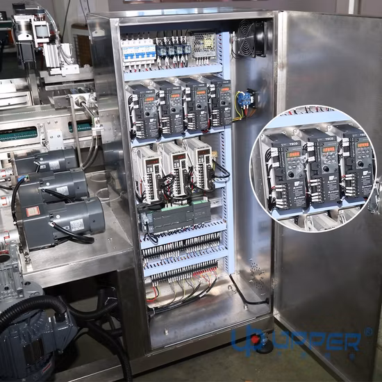 Automatische Siebung durch sechs Tassen Pudding und Kartonverpackungsmaschine